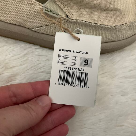 Sanuk Women’s Donna Hemp Slip on Soft Top Foam Shoes - Size 9 - NEW - Picture 3 of 8